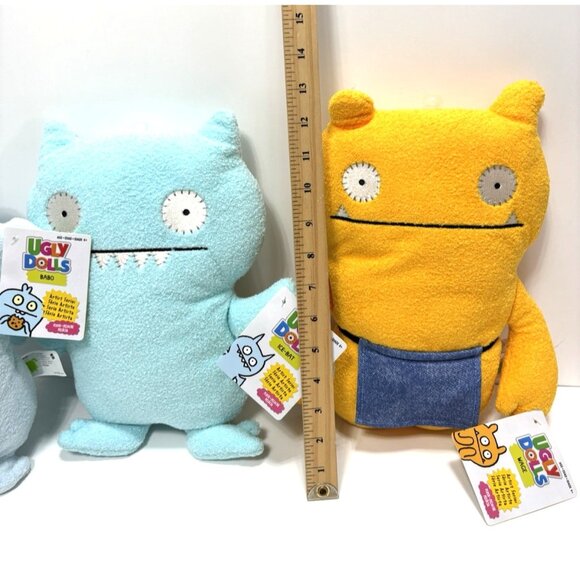 Ugly Dolls Plush Lot – Wage, Ice Bat & Babo – Large 3‑Pc Set – New, Soft Toys - Picture 3 of 8